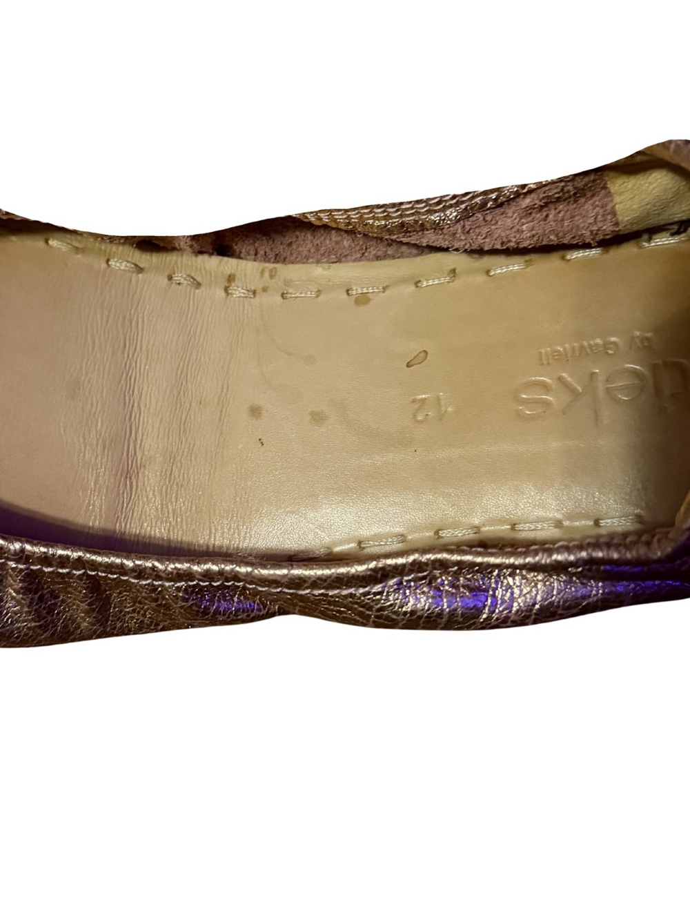 Tieks Metallic Rose Gold Ballet Flats - Picture 4 of 4